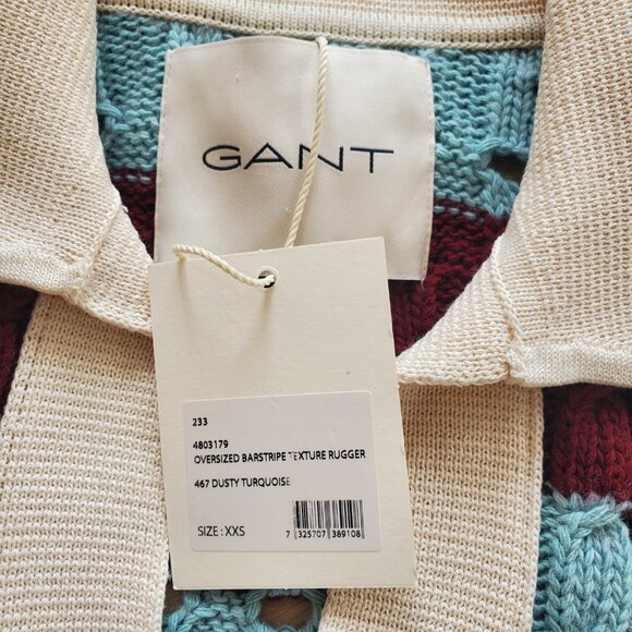 GANT ! Oversized fit Milano-knit collar and placket Long wide sleeves (XXS) - Picture 7 of 12